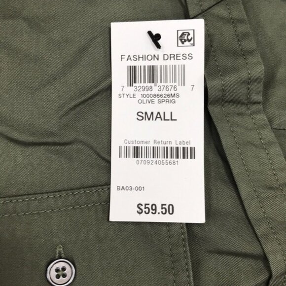 Style & Co Solid Utility Shirtdress - Picture 5 of 6